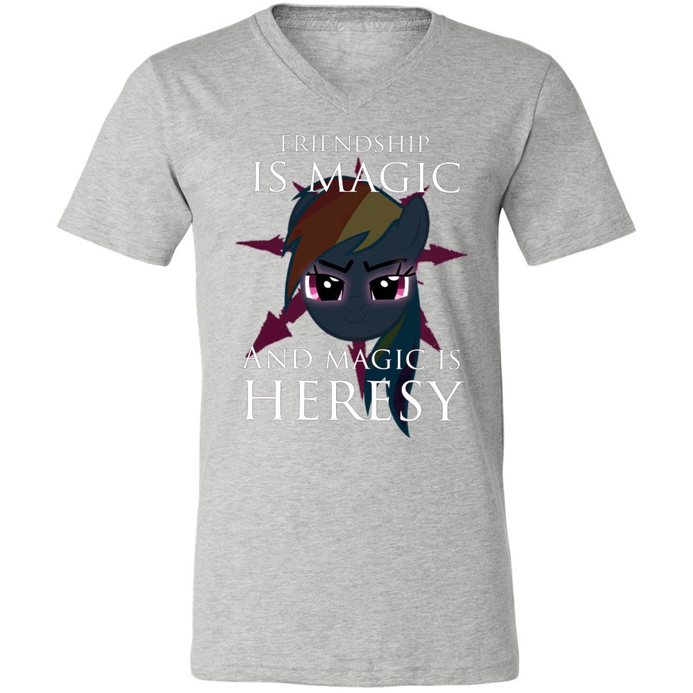 Unisex V-Neck T-Shirt - SSN4KZWX - Athletic Heather - 7