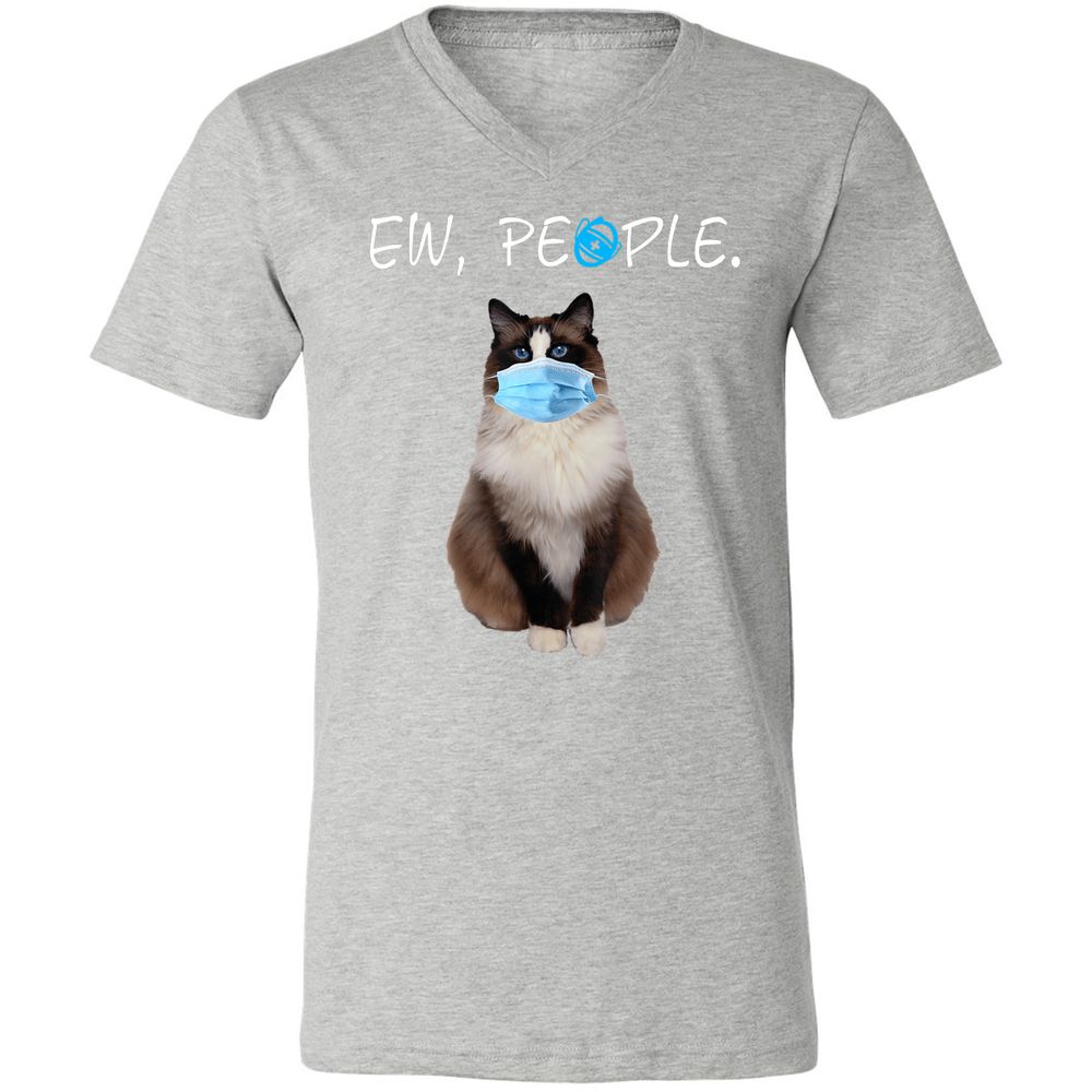 Unisex V-Neck T-Shirt - R6KT45V3 - Athletic Heather - 7