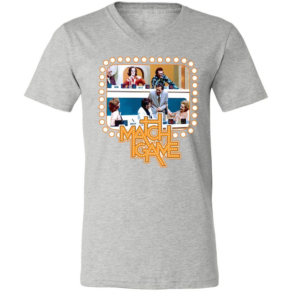 Unisex V-Neck T-Shirt - EDNCZTX6 - Athletic Heather - 7