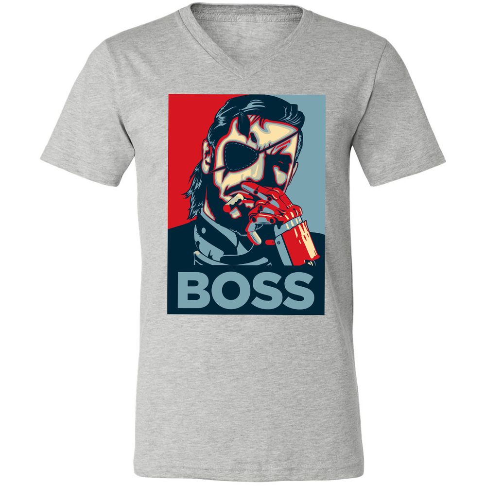 Unisex V-Neck T-Shirt - N463BMAT - Athletic Heather - 7