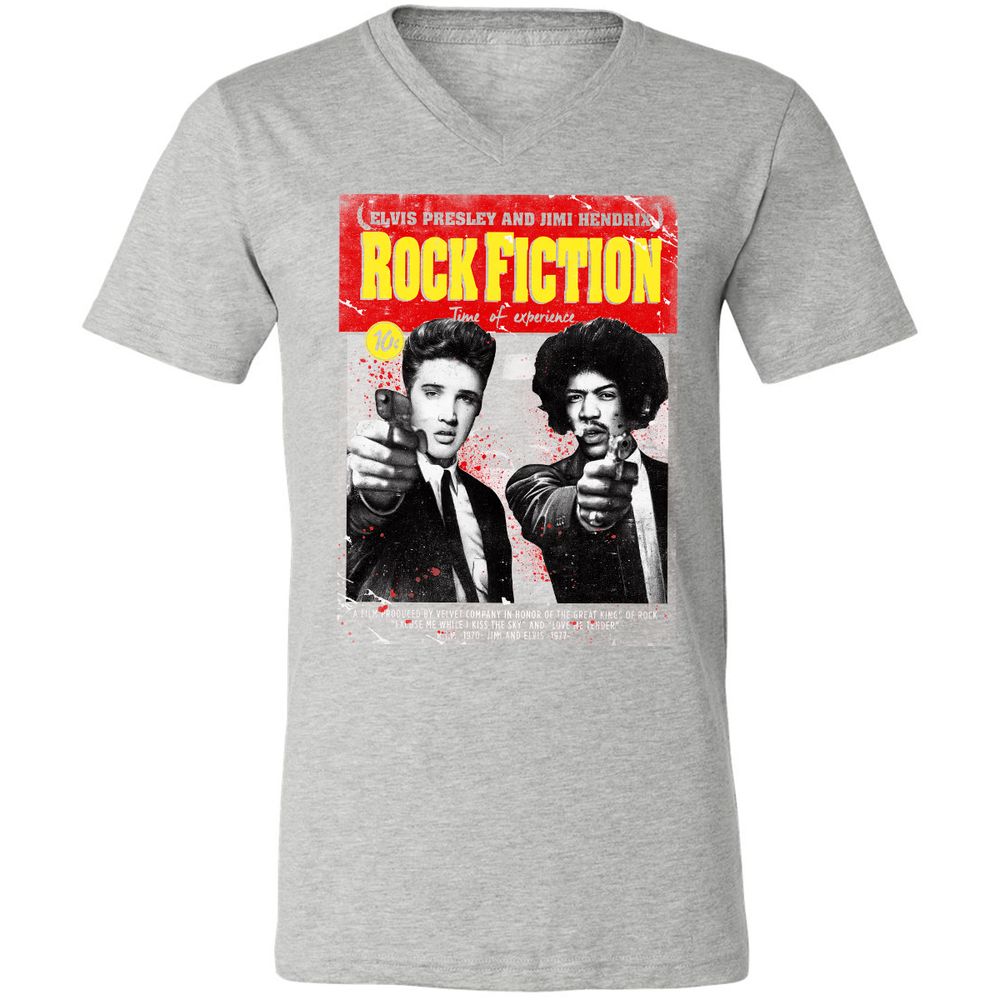 Unisex V-Neck T-Shirt - RVK7JQ5X - Athletic Heather - 7