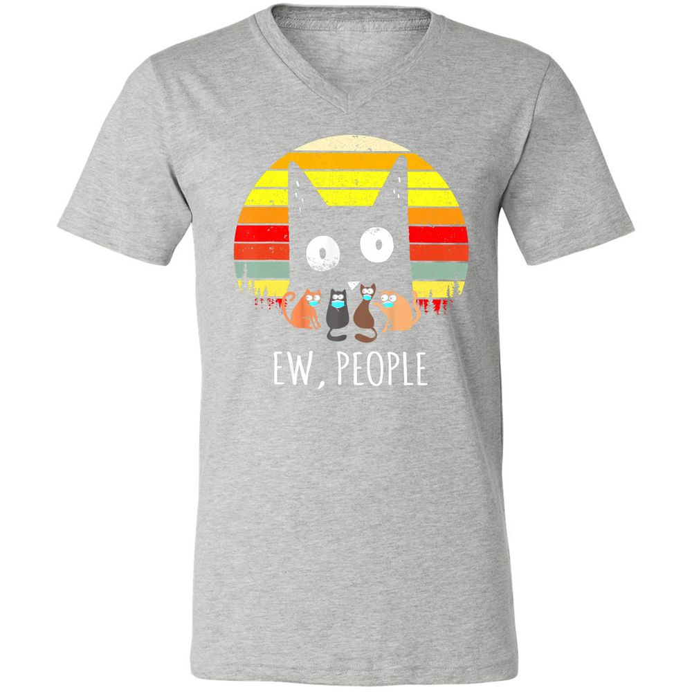 Unisex V-Neck T-Shirt - PRBB1SR2 - Athletic Heather - 7