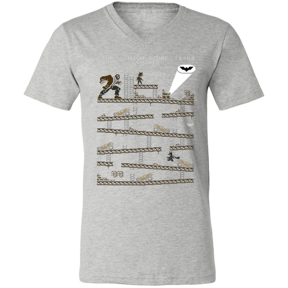 Unisex V-Neck T-Shirt - FVTGSCA6 - Athletic Heather - 7