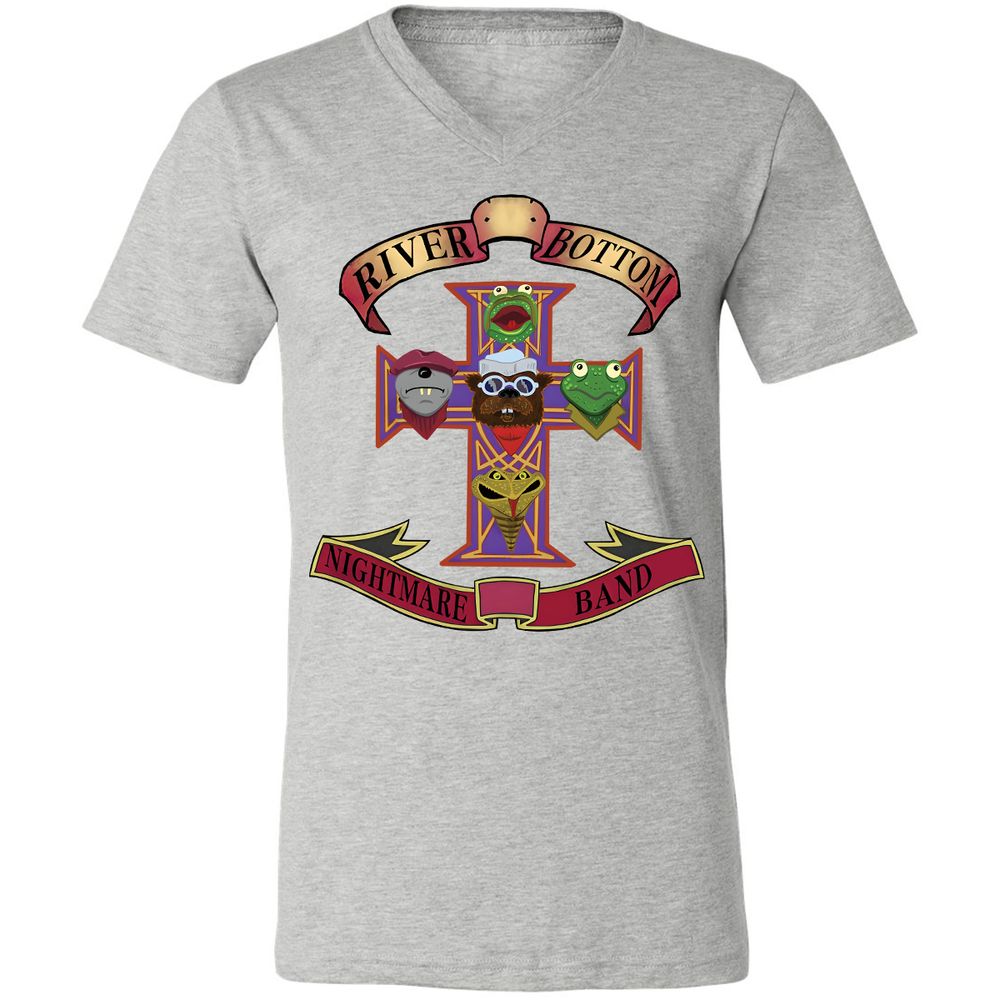 Unisex V-Neck T-Shirt - ZT2HZJ76 - Athletic Heather - 7