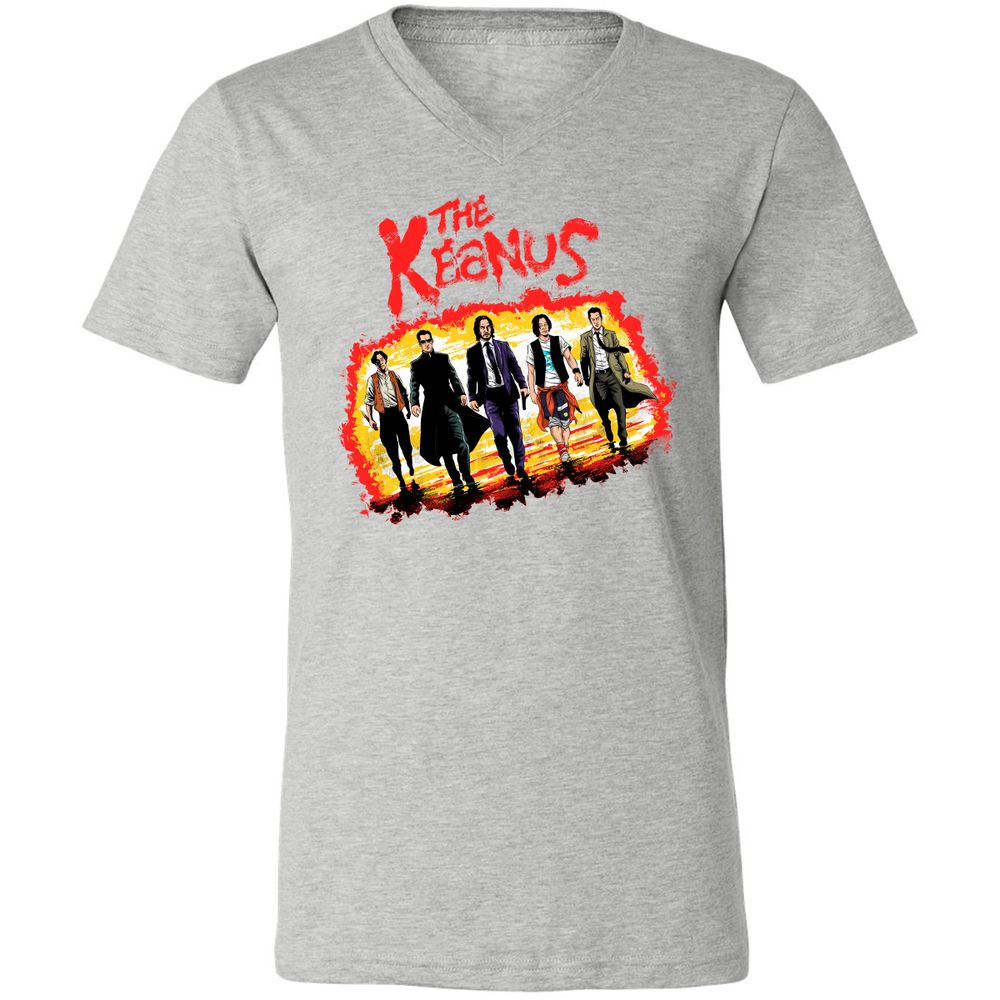 Unisex V-Neck T-Shirt - H3EJ3UFF - Athletic Heather - 7