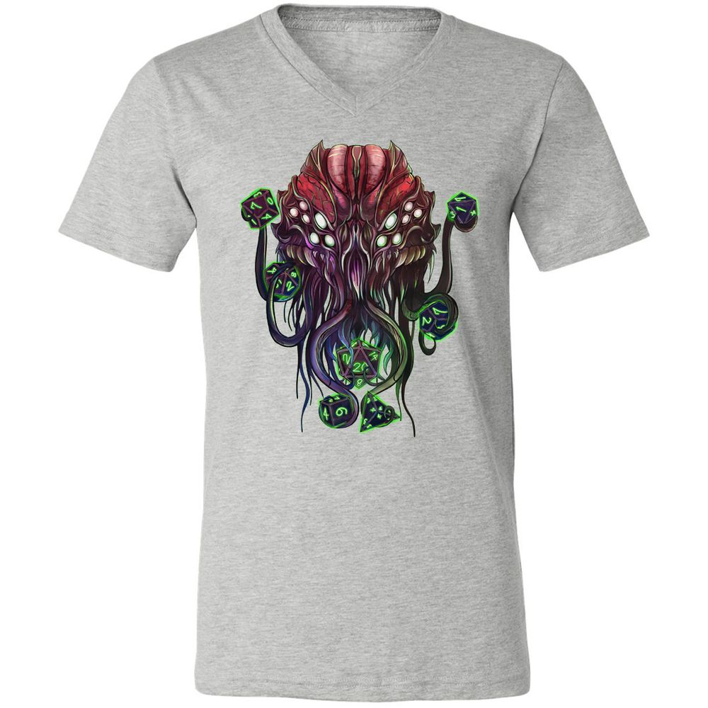 Unisex V-Neck T-Shirt - WHQ4FM17 - Athletic Heather - 7