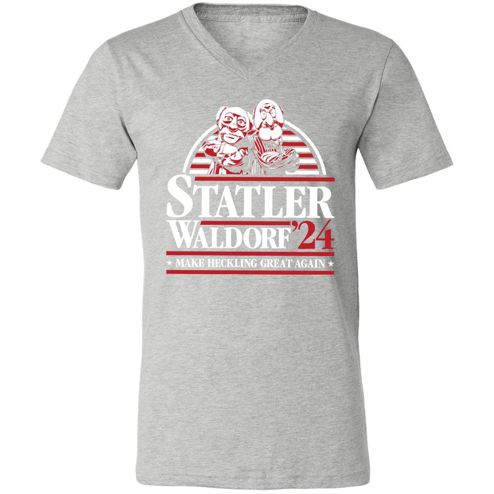 Unisex V-Neck T-Shirt - BSNERUY2 - Athletic Heather - 7