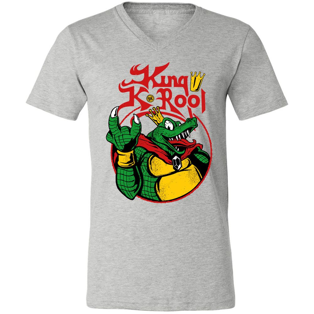 Unisex V-Neck T-Shirt - D4M16Y6M - Athletic Heather - 7