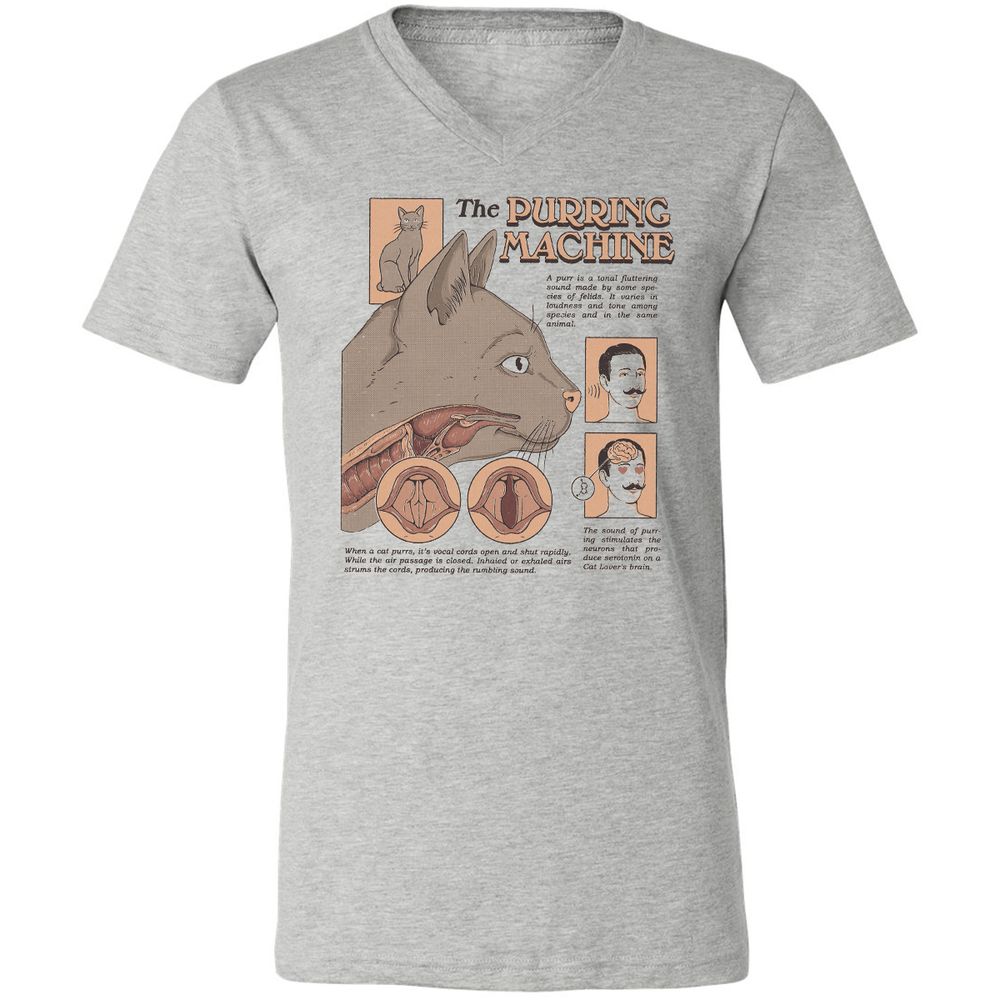 Unisex V-Neck T-Shirt - DJ8JTFLH - Athletic Heather - 7