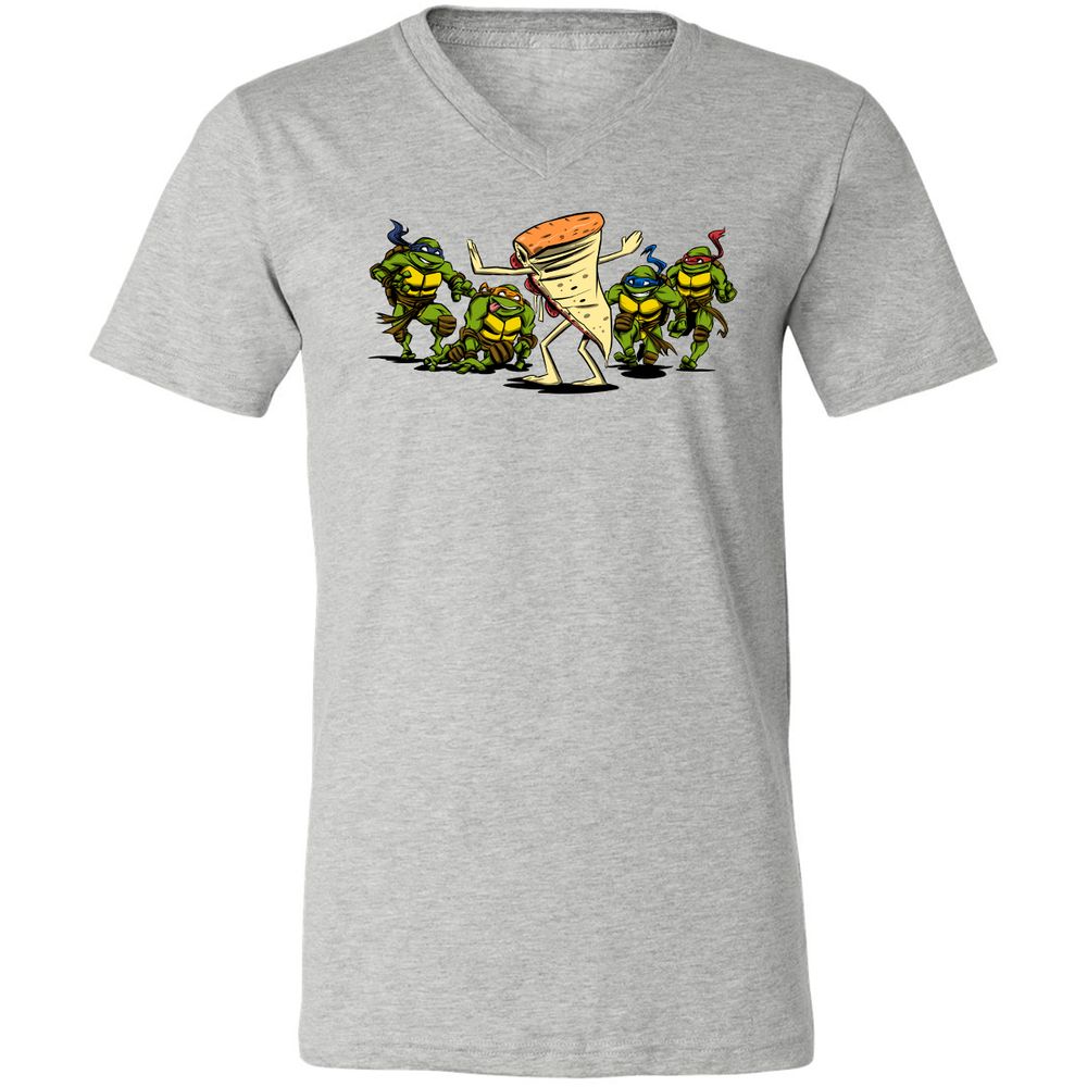 Unisex V-Neck T-Shirt - DU7DTBQC - Athletic Heather - 7