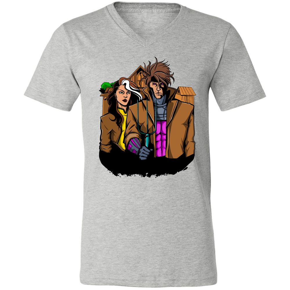 Unisex V-Neck T-Shirt - M2NGL48W - Athletic Heather - 7