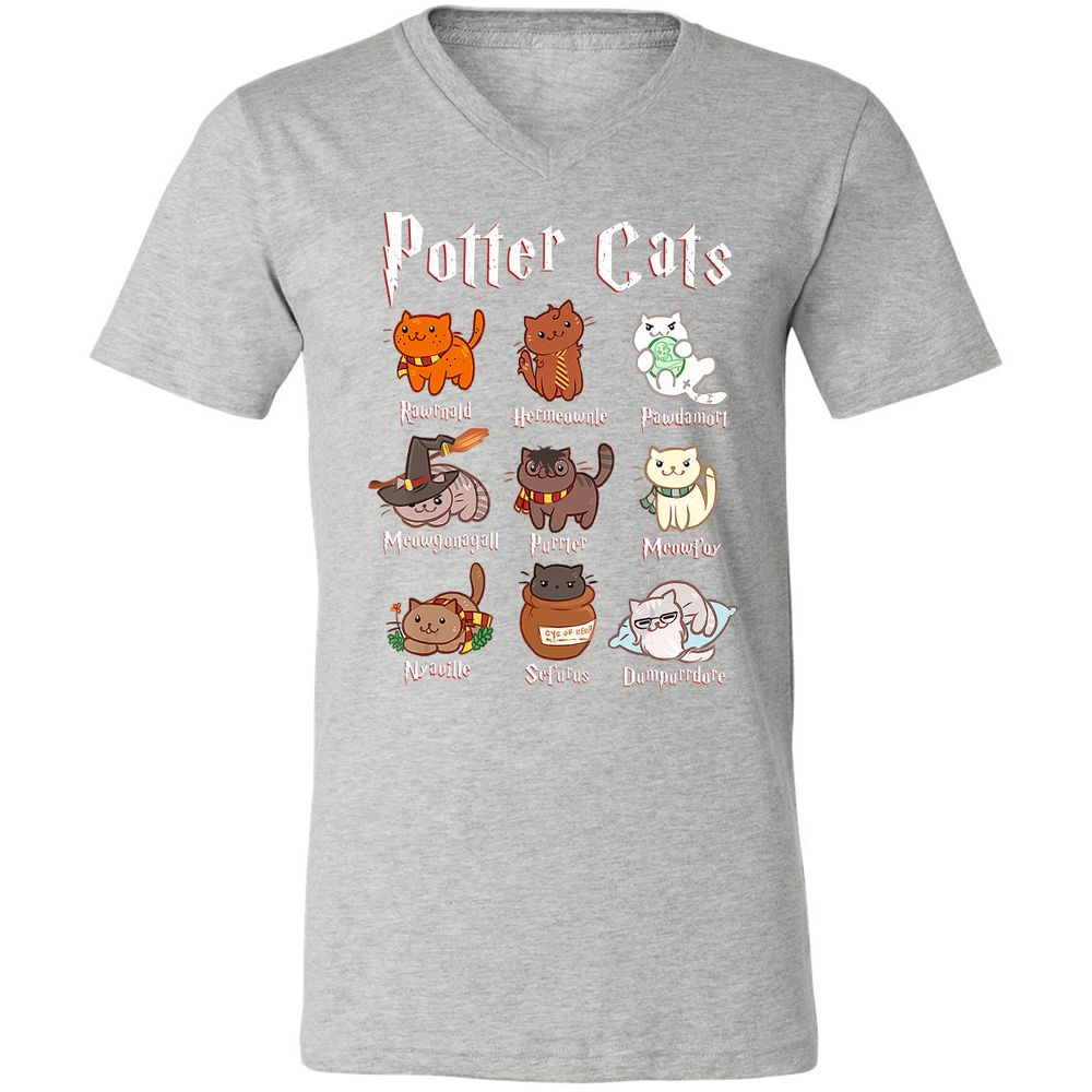 Unisex V-Neck T-Shirt - X7KL3T1V - Athletic Heather - 7