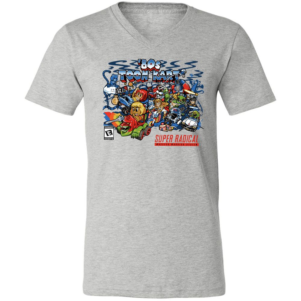 Unisex V-Neck T-Shirt - TPKSPVQM - Athletic Heather - 7