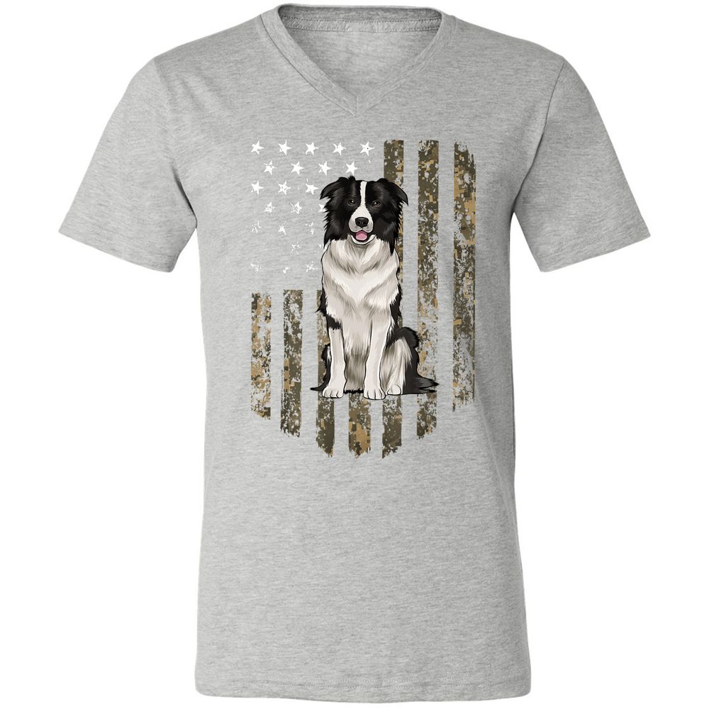 Unisex V-Neck T-Shirt - CMHFVAAW - Athletic Heather - 7