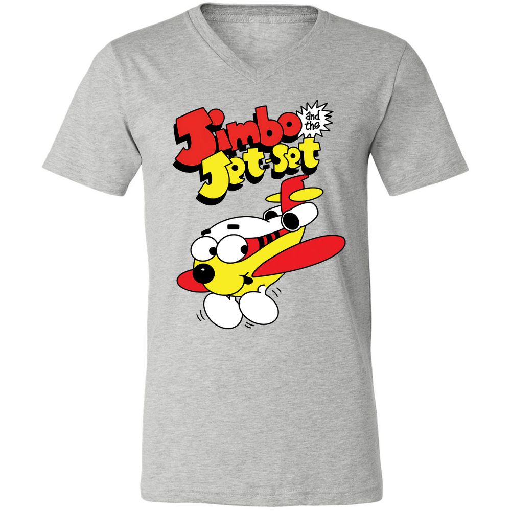 Unisex V-Neck T-Shirt - KSBPWSVU - Athletic Heather - 7