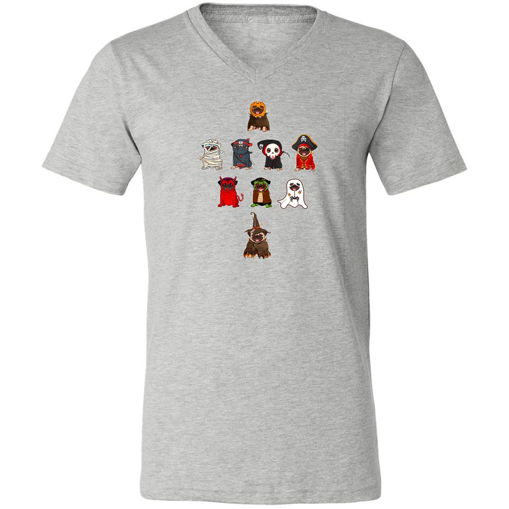 Unisex V-Neck T-Shirt - DHMY9NTN - Athletic Heather - 7
