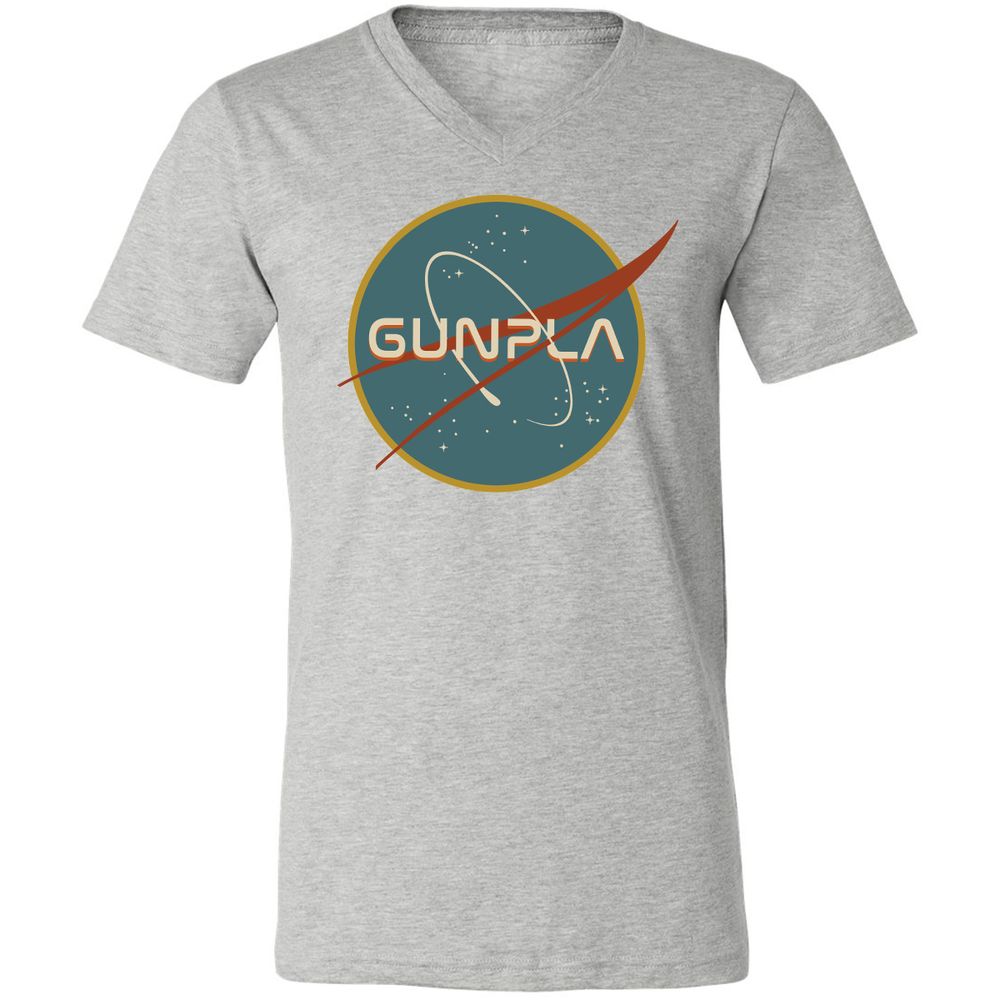 Unisex V-Neck T-Shirt - RKJS7137 - Athletic Heather - 7
