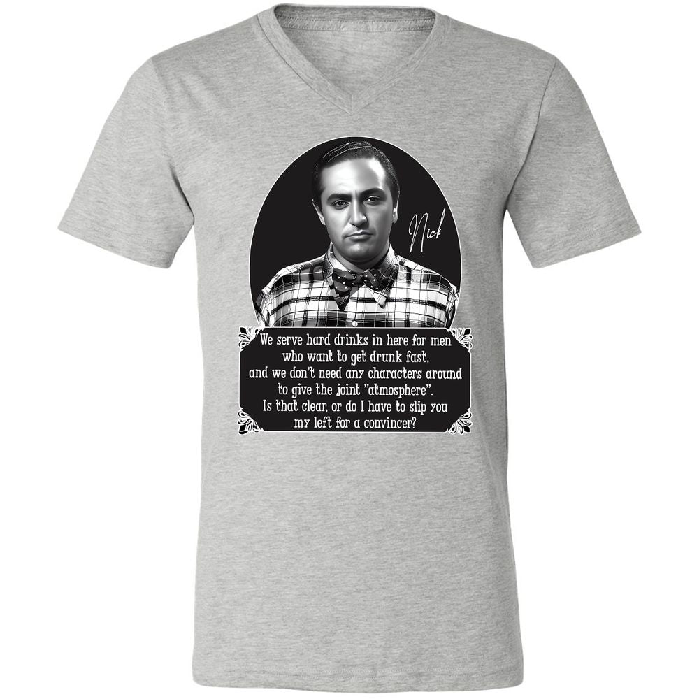 Unisex V-Neck T-Shirt - HN55QJZX - Athletic Heather - 7