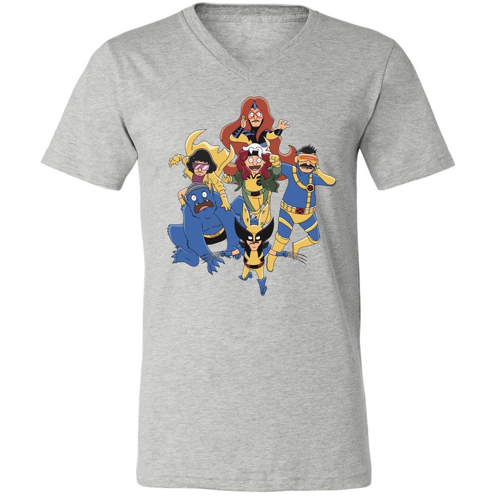 Unisex V-Neck T-Shirt - 7776BKPA - Athletic Heather - 7