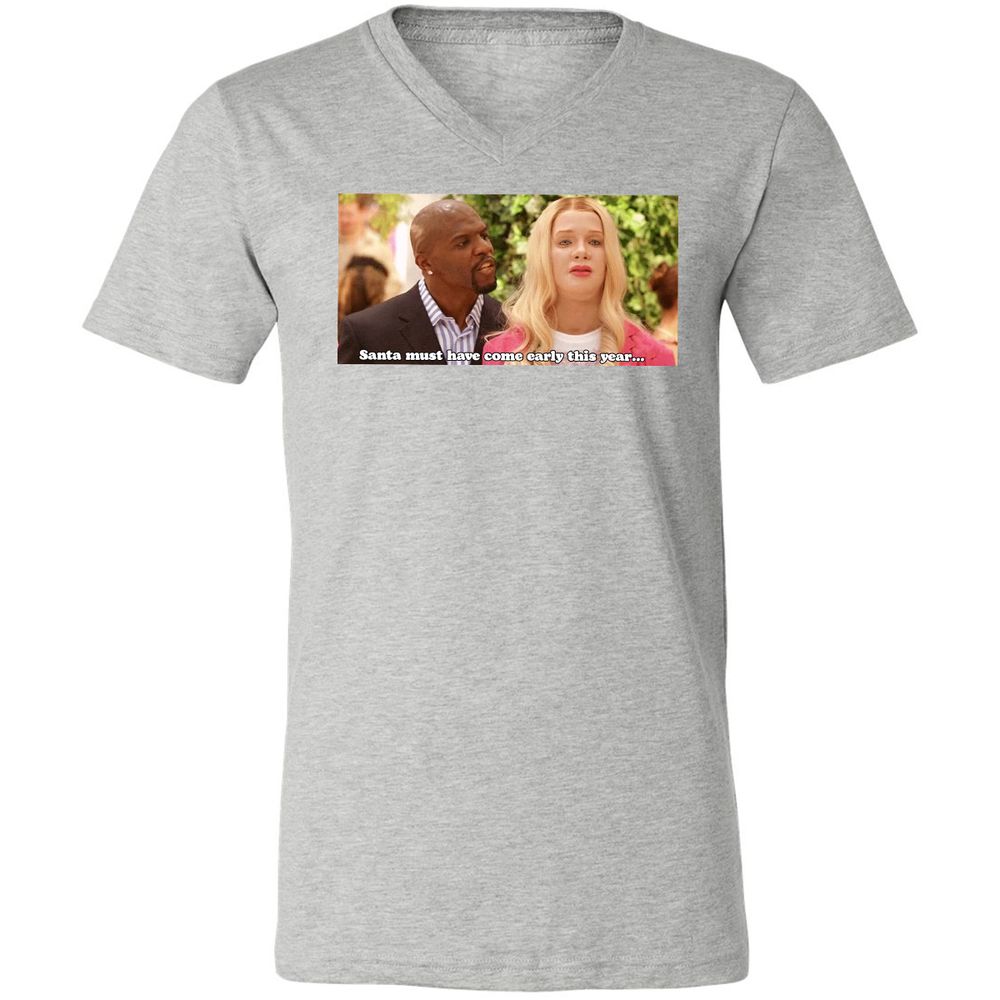 Unisex V-Neck T-Shirt - TX6GL533 - Athletic Heather - 7
