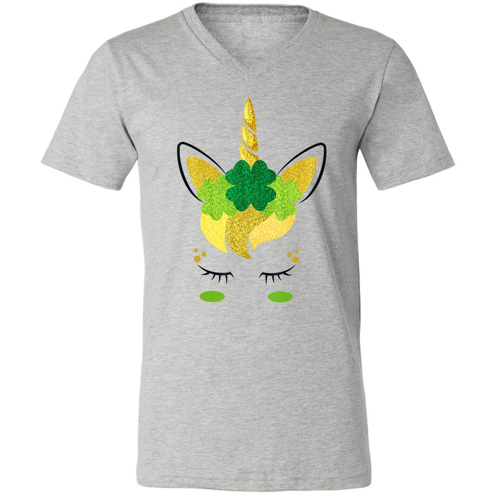 Unisex V-Neck T-Shirt - KAAFBGQR - Athletic Heather - 7