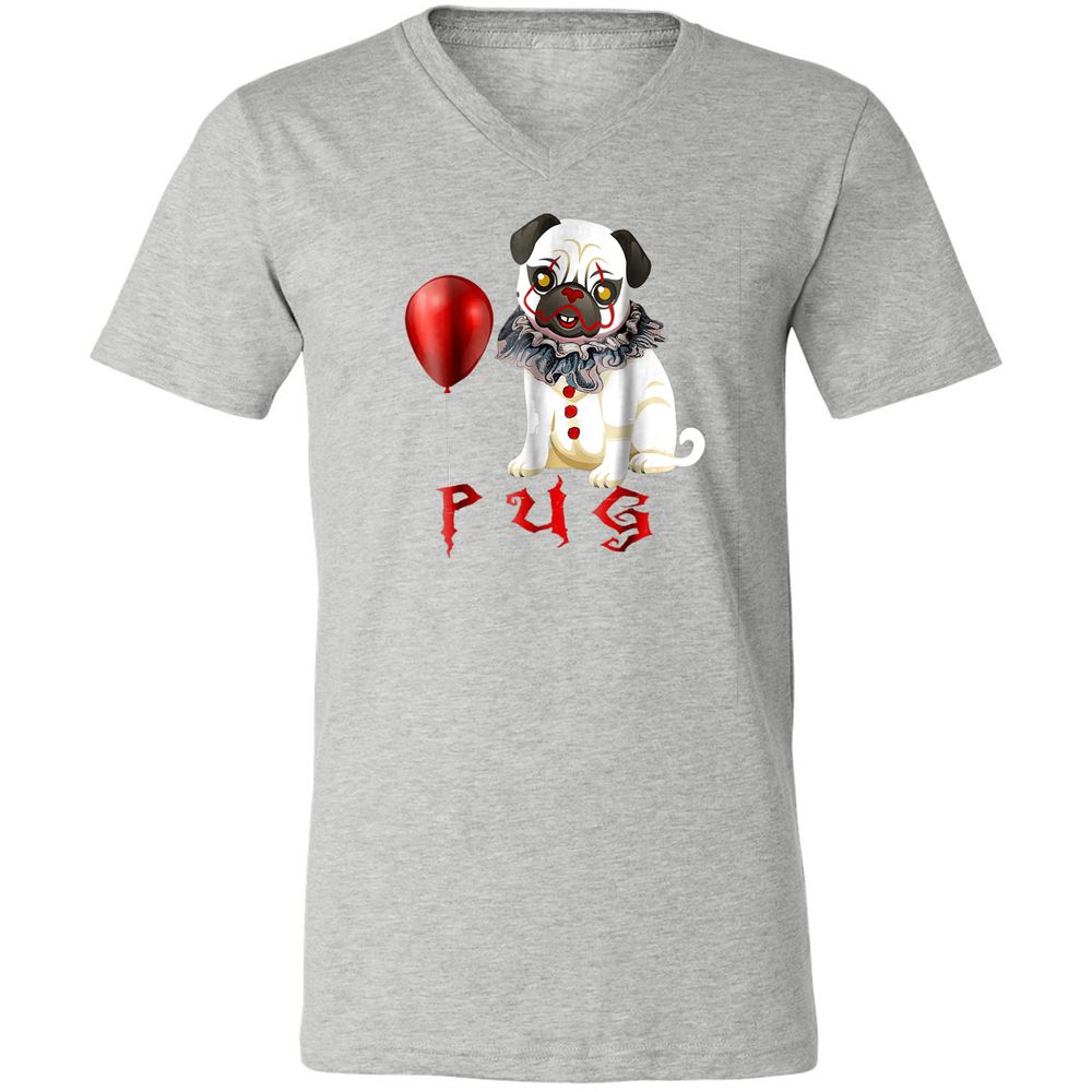Unisex V-Neck T-Shirt - VYES7U3W - Athletic Heather - 7