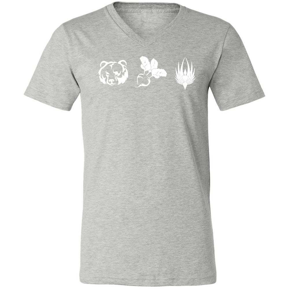 Unisex V-Neck T-Shirt - TB28D6XX - Athletic Heather - 7