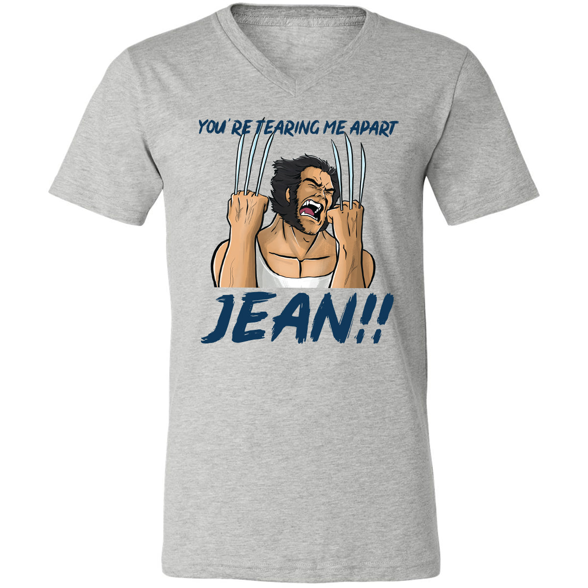 Unisex V-Neck T-Shirt - ET11HKW5 - Athletic Heather - 7