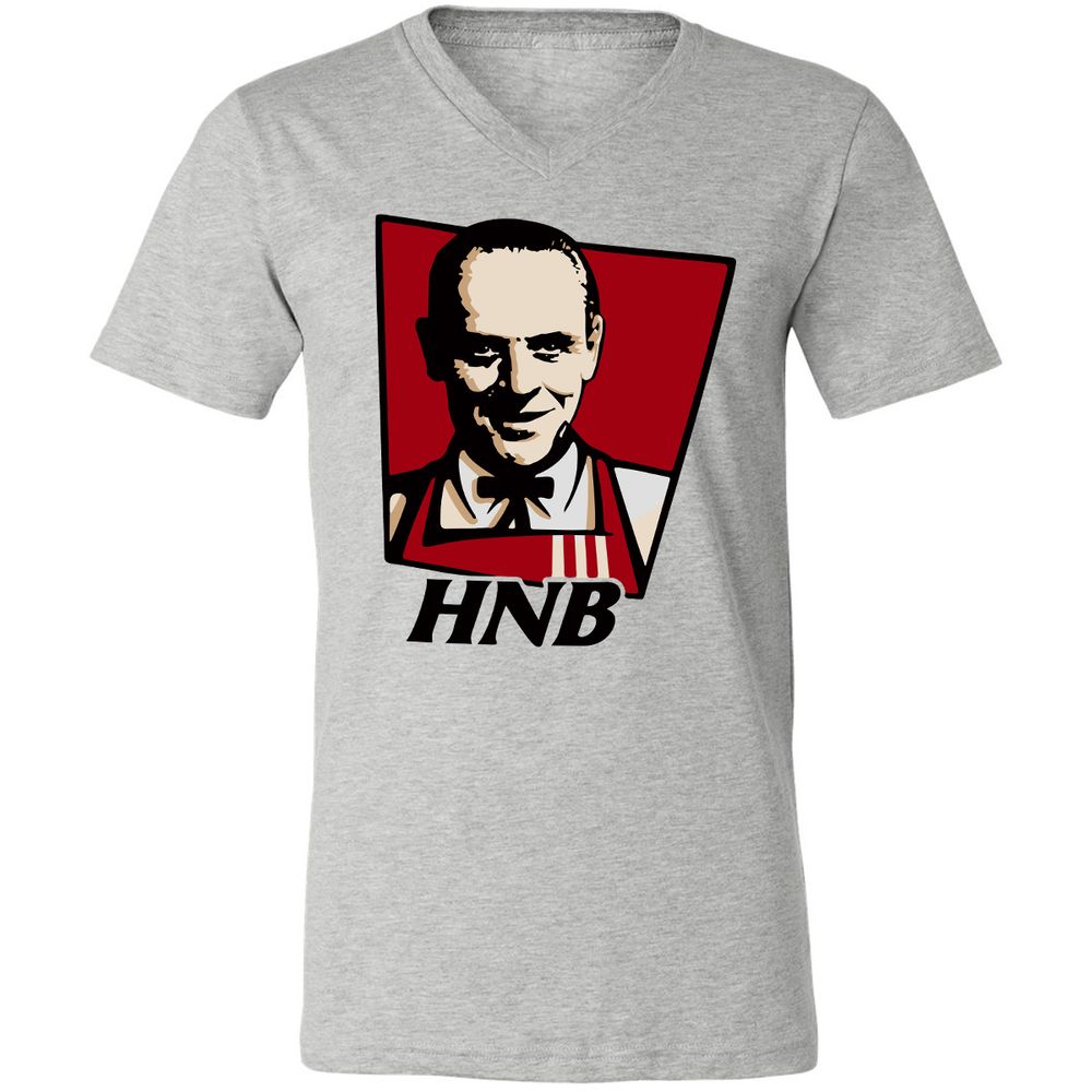 Unisex V-Neck T-Shirt - ESGMKDG6 - Athletic Heather - 7