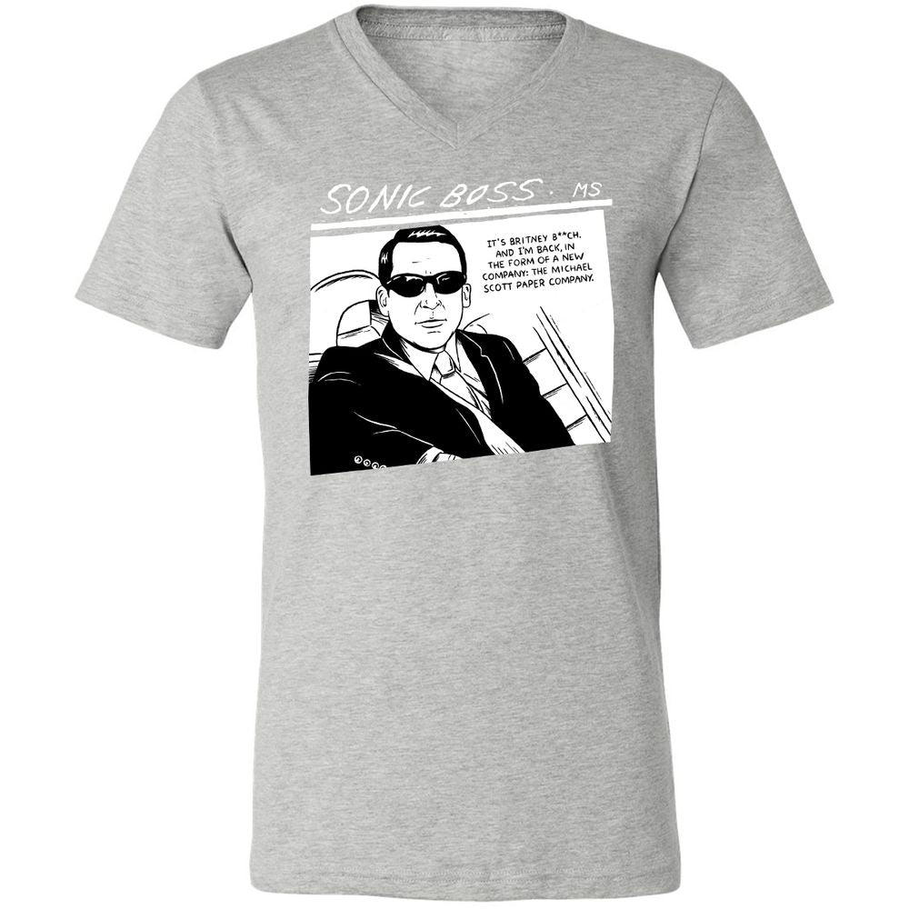 Unisex V-Neck T-Shirt - 864GA42W - Athletic Heather - 7