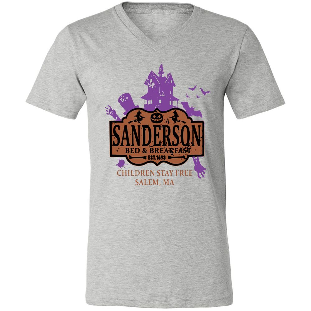 Unisex V-Neck T-Shirt - WADVTALP - Athletic Heather - 7