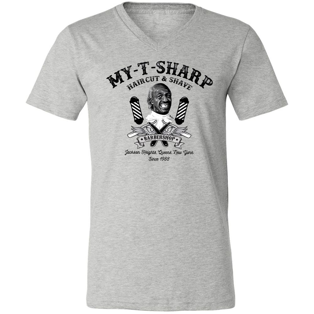 Unisex V-Neck T-Shirt - DFD96A2Y - Athletic Heather - 7