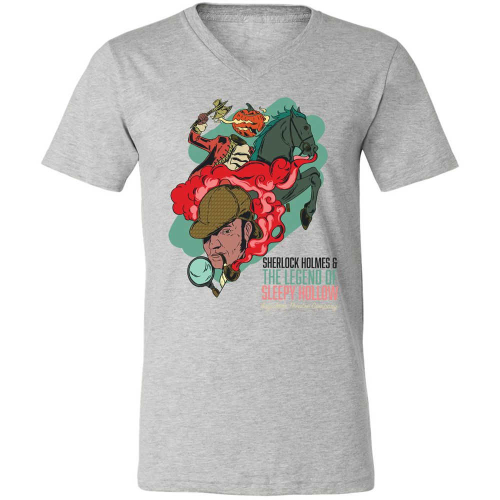 Unisex V-Neck T-Shirt - Z639MQBN - Athletic Heather - 7