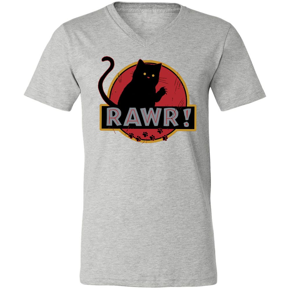 Unisex V-Neck T-Shirt - 7JUWH8MJ - Athletic Heather - 7