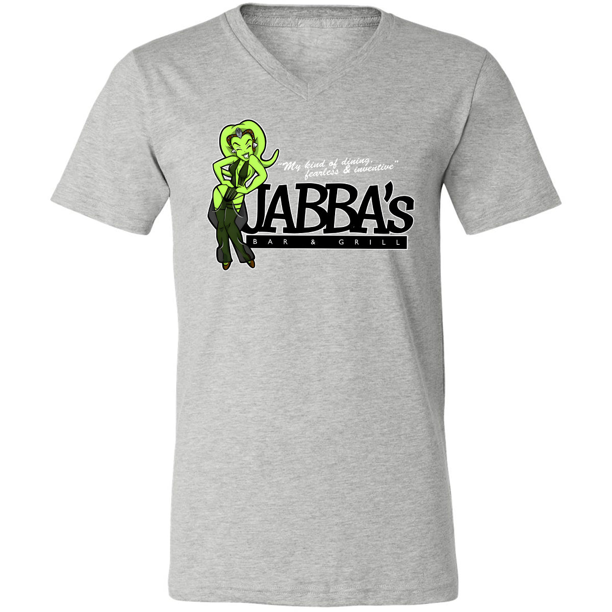 Unisex V-Neck T-Shirt - XS9CRC43 - Athletic Heather - 7