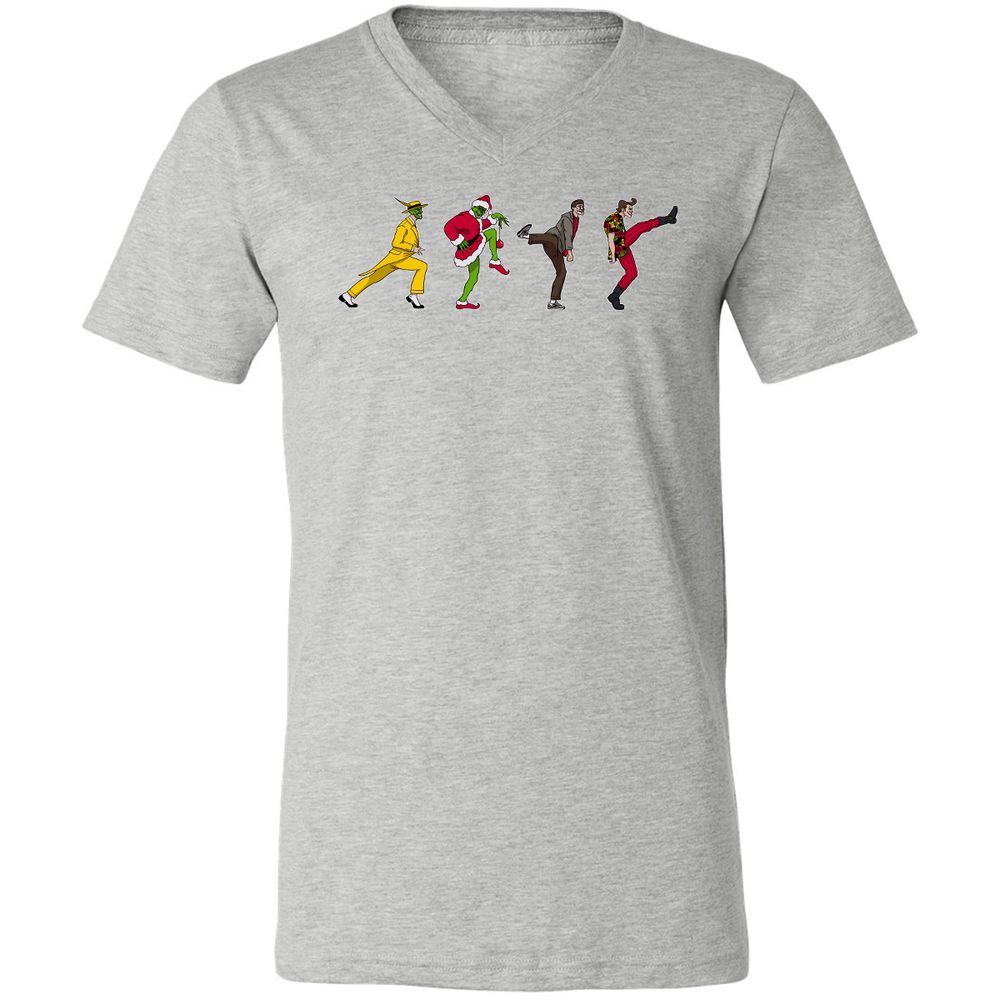 Unisex V-Neck T-Shirt - 8WZADCNJ - Athletic Heather - 7