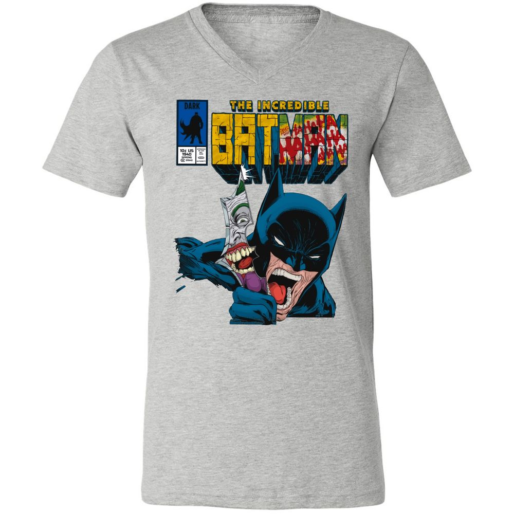 Unisex V-Neck T-Shirt - NMPTYSAM - Athletic Heather - 7