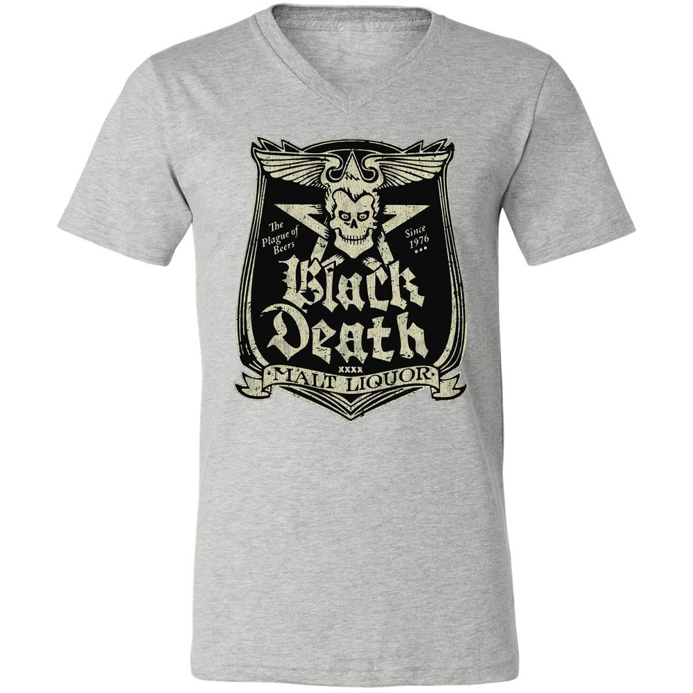 Unisex V-Neck T-Shirt - AU4JNCBE - Athletic Heather - 7
