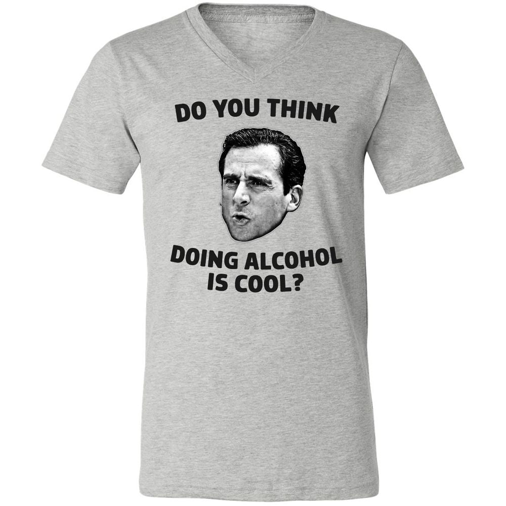 Unisex V-Neck T-Shirt - W64WGUKF - Athletic Heather - 7