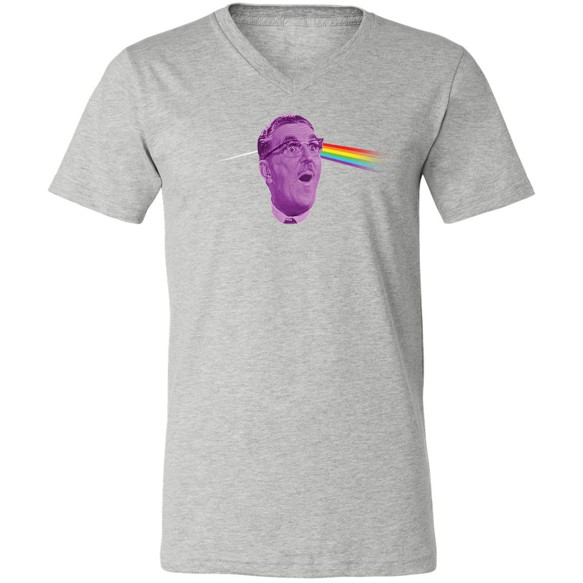 Unisex V-Neck T-Shirt - 53LPEUDW - Athletic Heather - 7