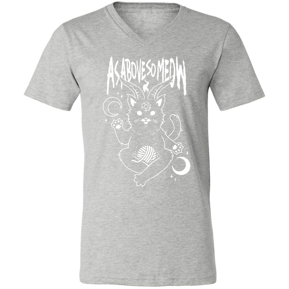 Unisex V-Neck T-Shirt - LERQT77B - Athletic Heather - 7