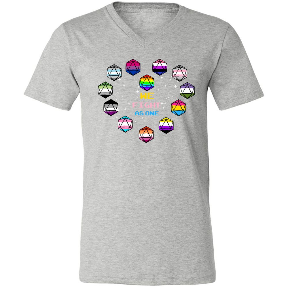 Unisex V-Neck T-Shirt - ENZTBB7N - Athletic Heather - 7