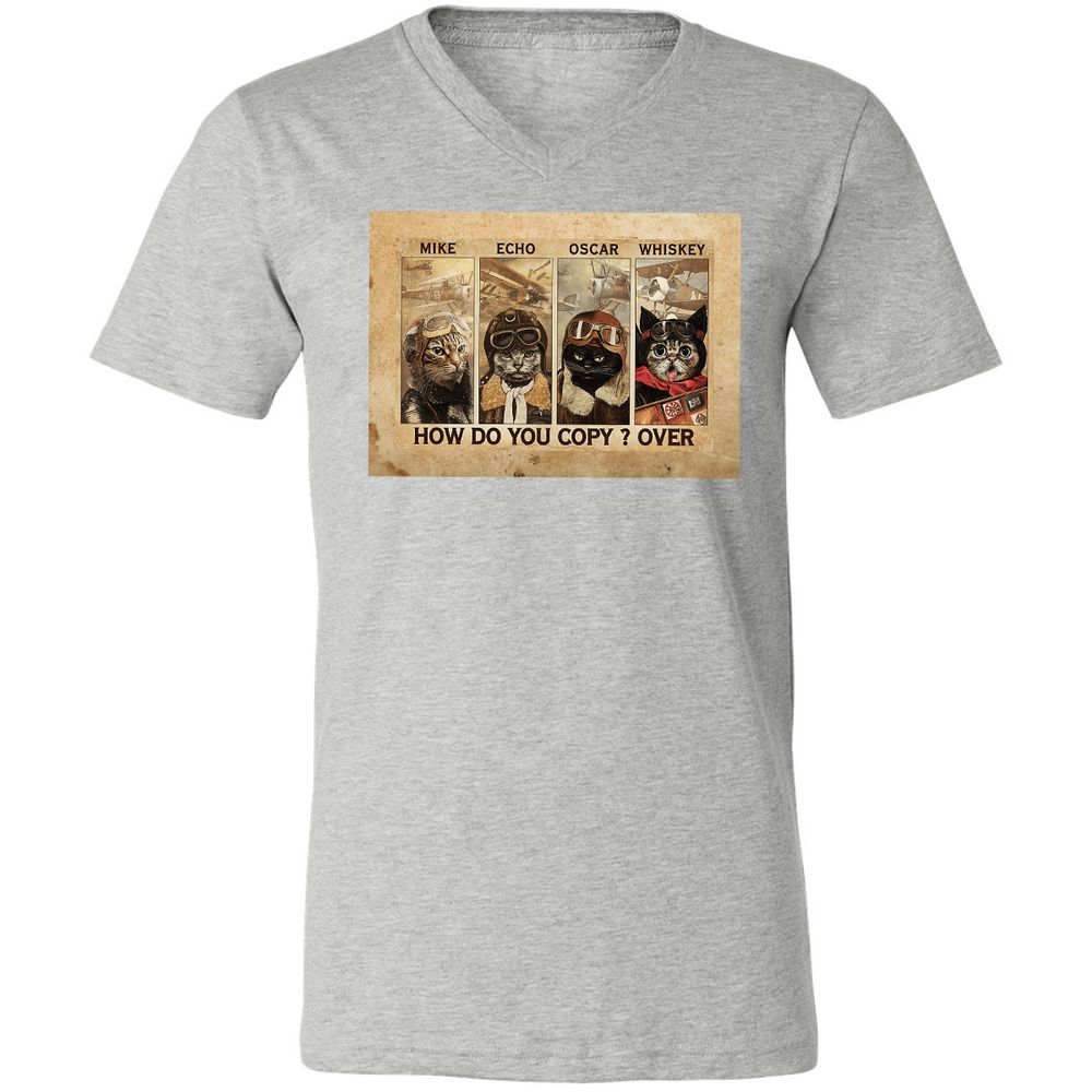 Unisex V-Neck T-Shirt - JG54EHYX - Athletic Heather - 7