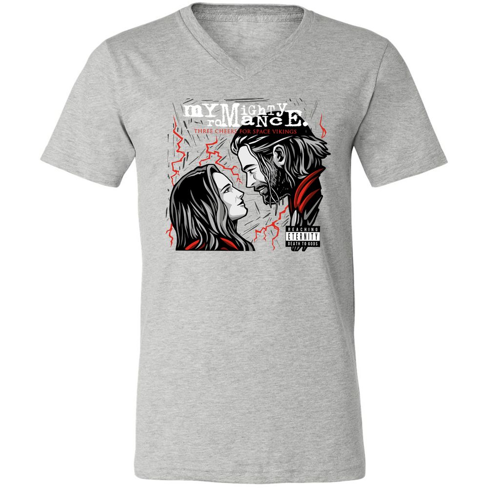 Unisex V-Neck T-Shirt - 6XA4SUT5 - Athletic Heather - 7