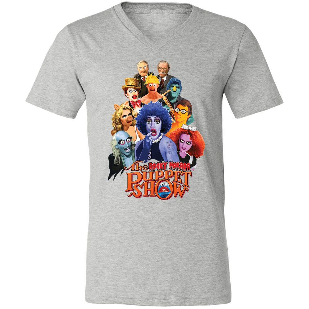 Unisex V-Neck T-Shirt - EKWYRL51 - Athletic Heather - 7