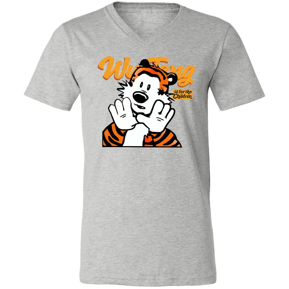 Unisex V-Neck T-Shirt - M7VLWC9B - Athletic Heather - 7
