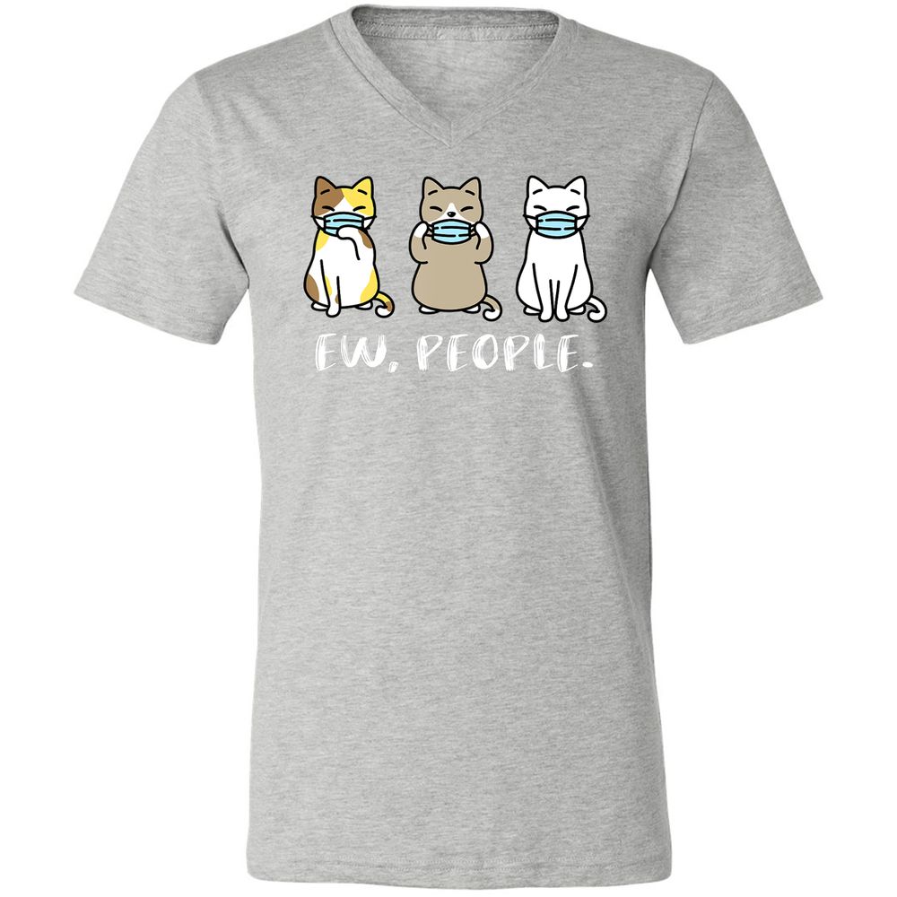 Unisex V-Neck T-Shirt - PP827DGJ - Athletic Heather - 7