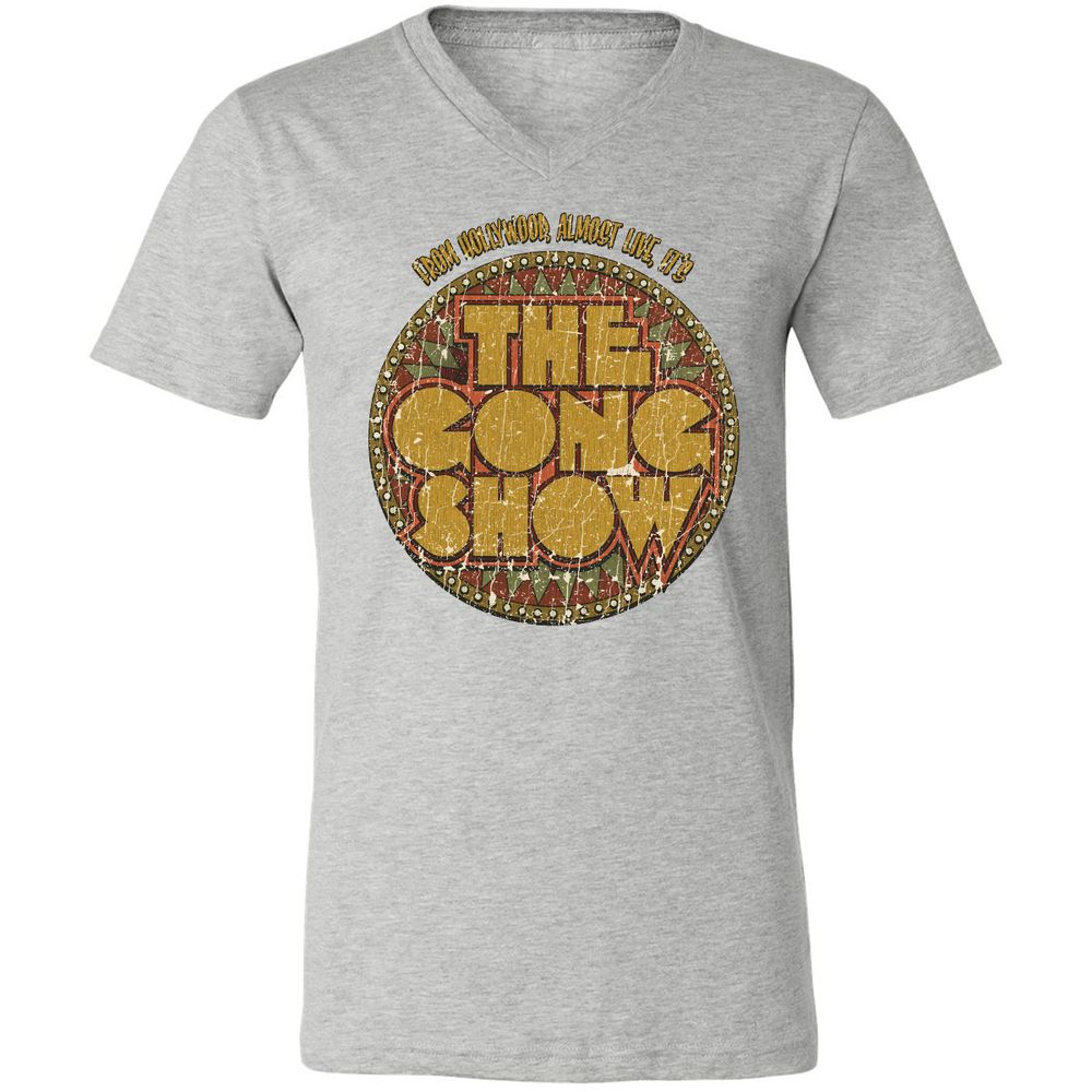 Unisex V-Neck T-Shirt - YTR2B93E - Athletic Heather - 7