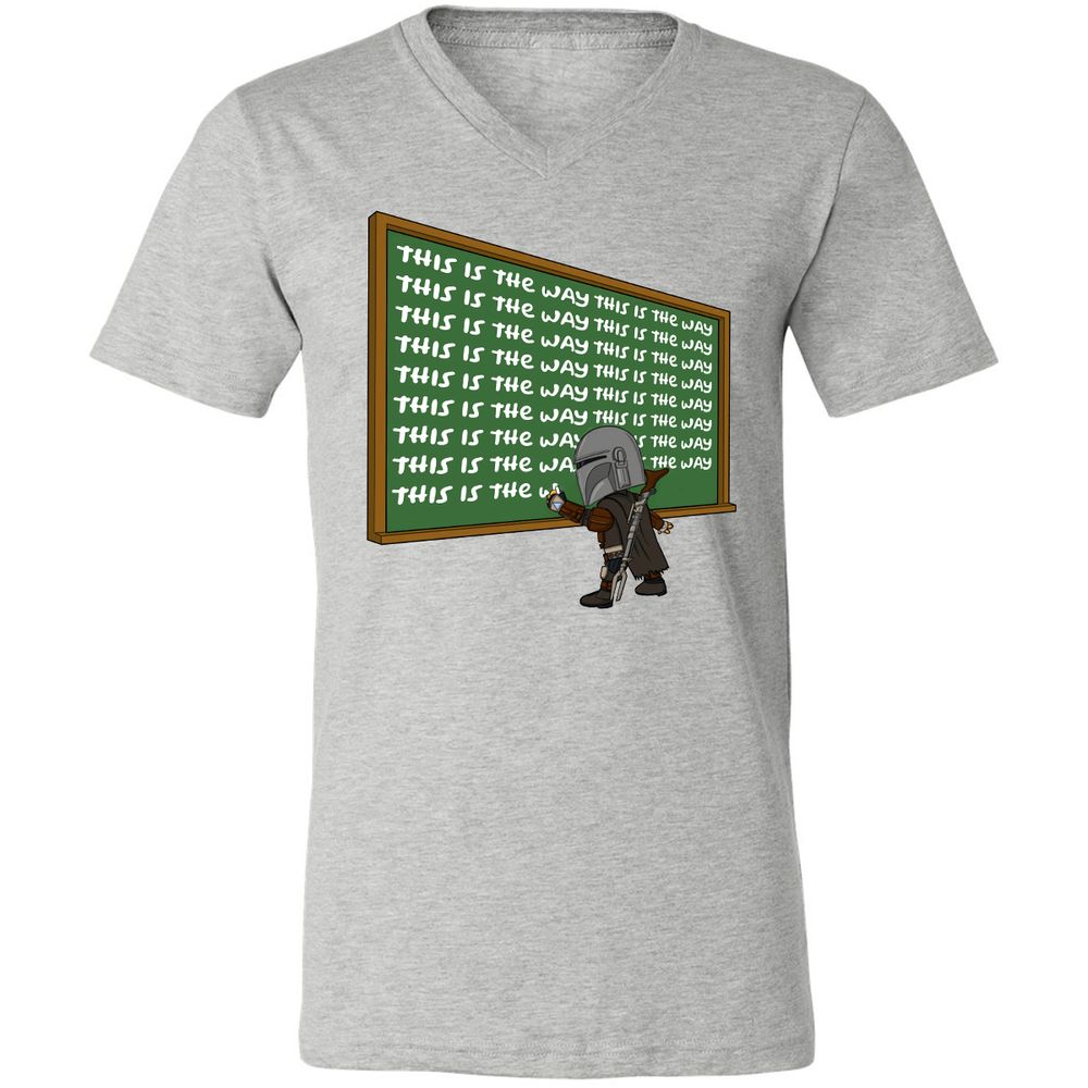 Unisex V-Neck T-Shirt - AF1T3NRA - Athletic Heather - 7