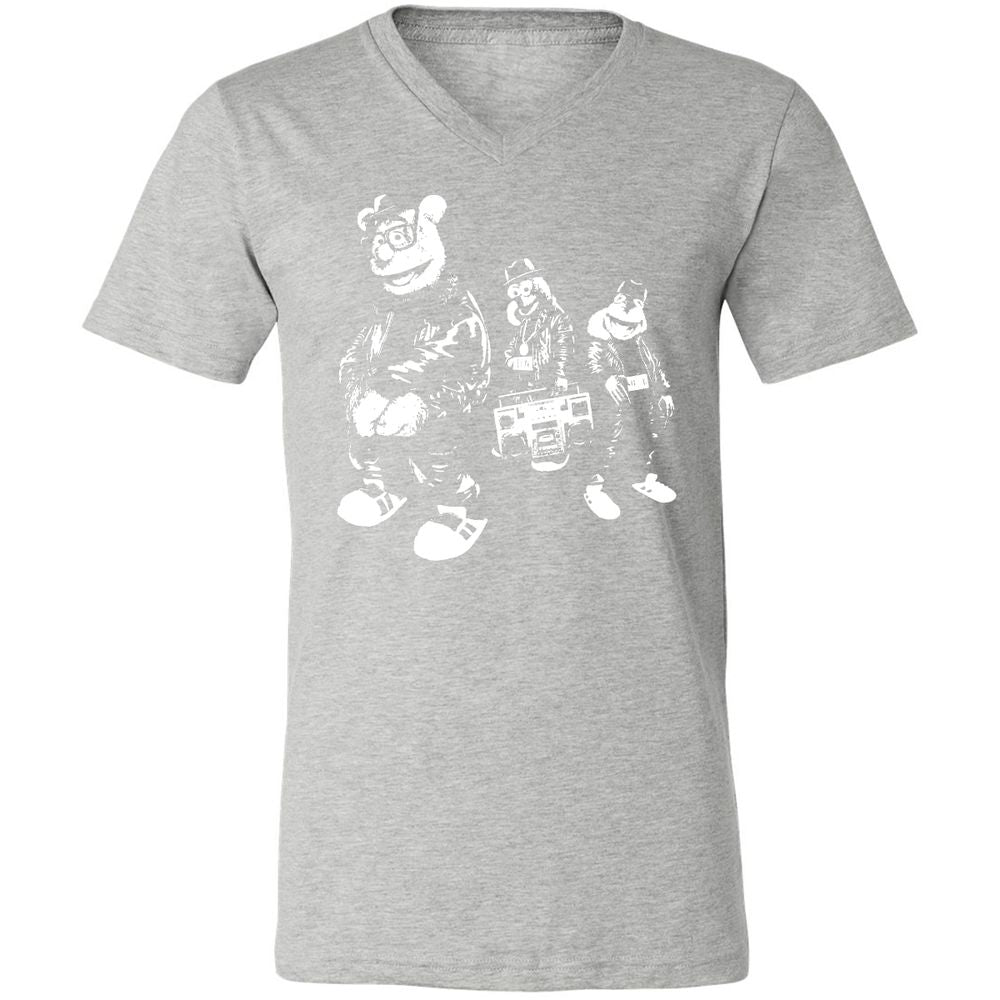 Unisex V-Neck T-Shirt - TSAXBR39 - Athletic Heather - 7